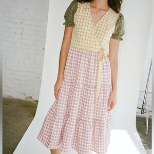 Lisa says gah gingham wrap dress